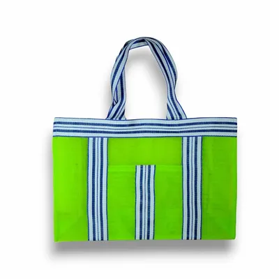 Bags and totes - Large recycled nylon beach bag, Anise Green - BAOBAB
