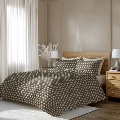 Bed linens - Double bed linen set, 100% Cotton Sateen, Carero - DILIOS