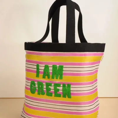 Sacs et cabas - Grand Sac I AM GREEN Rose et Jaune - BAOBAB
