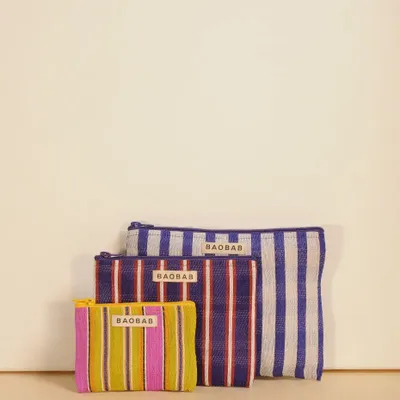 Clutches - Trio of WAOU D nylon pouches - BAOBAB