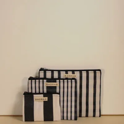 Clutches - Trio of WAOU E nylon pouches - BAOBAB