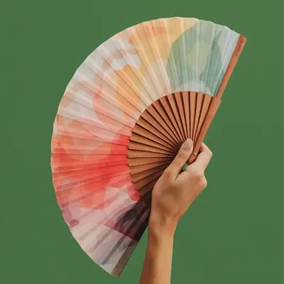 Gifts - Hand Fan COLOUR HARMONY - 23cm - Multicolour - A FAN OF