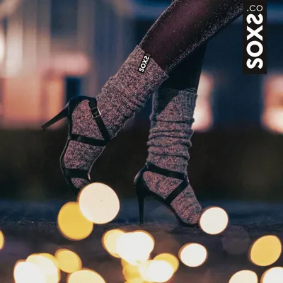 Chaussettes - Chaussettes - Originals, hauteur genou, laine grise, jet black, 37-41 - SOXS.CO