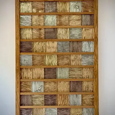 Decorative wall frescoes - Gold square - SYLVIE OLIVE