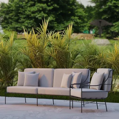 Lawn sofas   - Wrought iron sofa - GUADARTE