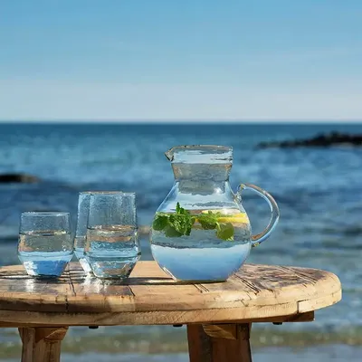 Carafes - Cruche en verre transparent - MADAM STOLTZ