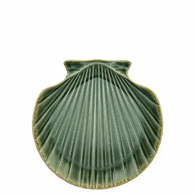 Everyday plates - Stoneware sea shell tray - MADAM STOLTZ