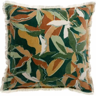 Cushions - Alina Printed Cushion Pétrole 45 X 45 - MAISON VIVARAISE - SDE VIVARAISE WINKLER