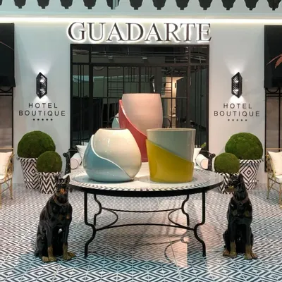 Flower pots - Two-tone ceramic pot - GUADARTE