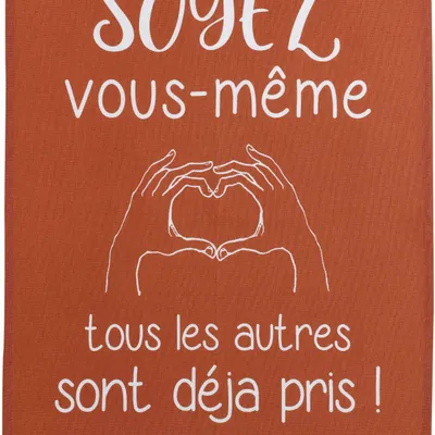 Dish towels - Vous-même Tea Towel Rouge 50 X 70 - MAISON VIVARAISE - SDE VIVARAISE WINKLER