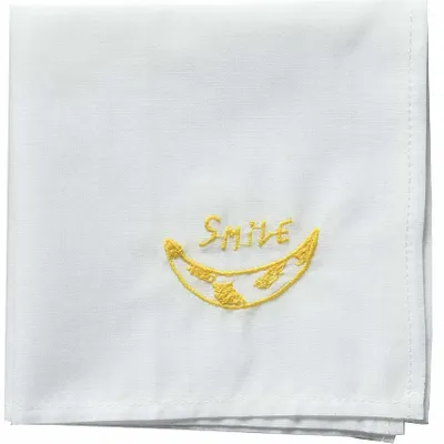 Clutches - Hankie Smile Handkerchief Jaune 25 X 25 - LA CERISE SUR LE GATEAU