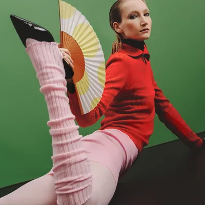 Objets design - Éventail à main FLUO DOTS - 23 cm - Blanc et jaune - A FAN OF