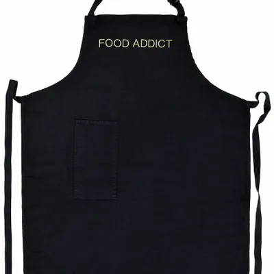 Aprons - Marcel Food Kitchen Apron Caviar 90 X 75 - LA CERISE SUR LE GATEAU