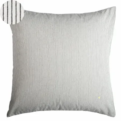 Linge de lit - Taie d'oreiller Léonie Caviar 65 x 65 - LA CERISE SUR LE GATEAU