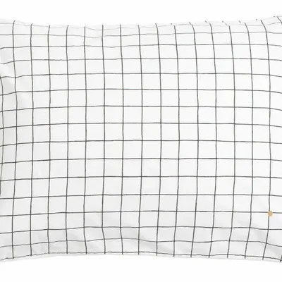 Bed linens - Oscar Pillowcase Milk 70 X 50 - LA CERISE SUR LE GATEAU