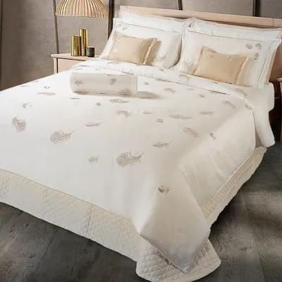 Bed linens - EMBROIDERED LINE PEN - VILLAFLORENCE - ITALY