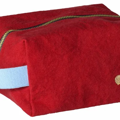 Pochettes - Trousse cube Iona Cherry S 15,5 x 10 x 10 - LA CERISE SUR LE GATEAU