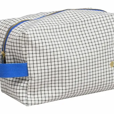 Pochettes - Trousse cube Stylo Bleu L 14 x 22 x 11 - LA CERISE SUR LE GATEAU