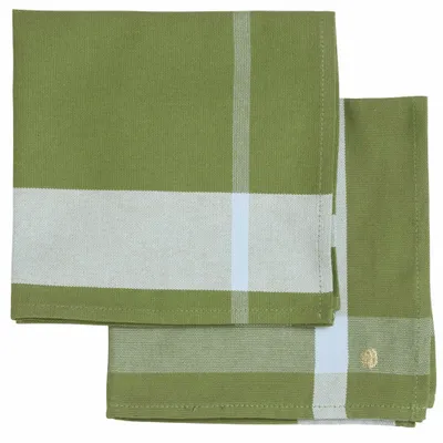 Napkins - Set of 2 La nonna napkins Pistacchio 45 X 45 - LA CERISE SUR LE GATEAU
