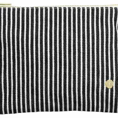 Clutches - Basile Pouch Caviar 14 X 19 X 1 - LA CERISE SUR LE GATEAU