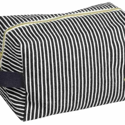 Pochettes - Trousse cube Basile Caviar L 14 x 22 11 - LA CERISE SUR LE GATEAU