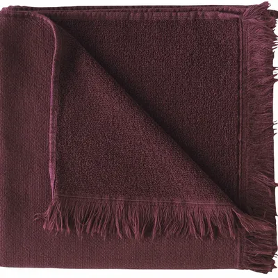 Bath towels - Luna Bath Towel Wine 100 X 50 - LA CERISE SUR LE GATEAU