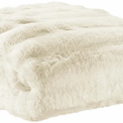 Plaids - Plaid Astrid Neige 140 x 180 - MAISON VIVARAISE - SDE VIVARAISE WINKLER