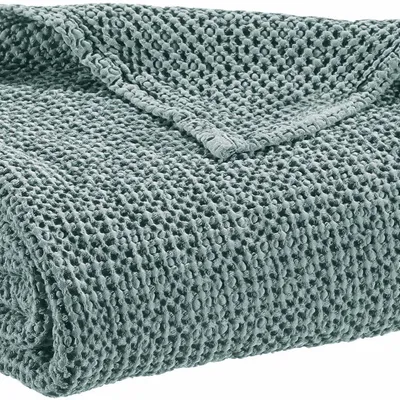 Plaids - Plaid recyclé Maia Plomb 140 x 200 - MAISON VIVARAISE - SDE VIVARAISE WINKLER