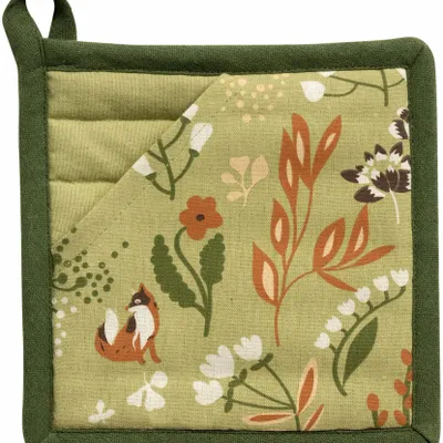Potholders - 2-in-1 Recycled Pot Holder Darian Multico 20 X 20 - MAISON VIVARAISE - SDE VIVARAISE WINKLER
