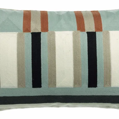 Coussins - Coussin brodé Jason Cèdre 40 x 65 - MAISON VIVARAISE - SDE VIVARAISE WINKLER