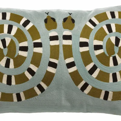 Coussins - Coussin brodé Yoka Ciel 40 x 65 - MAISON VIVARAISE - SDE VIVARAISE WINKLER