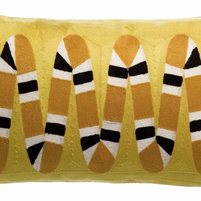 Coussins - Coussin brodé Yoka Mangue 30 x 50 - MAISON VIVARAISE - SDE VIVARAISE WINKLER