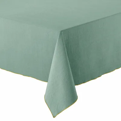 Nappes - Nappe recyclée Grace Aqua 140 x 140 - MAISON VIVARAISE - SDE VIVARAISE WINKLER