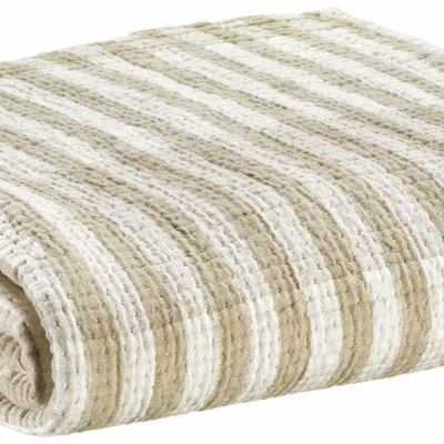 Throw blankets - Calista Throw Galet 137 X 180 - MAISON VIVARAISE - SDE VIVARAISE WINKLER