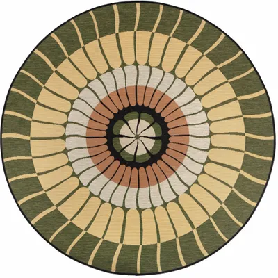 Rugs - Outdoor rug Zeno Cèdre Diamètre 160 - MAISON VIVARAISE - SDE VIVARAISE WINKLER