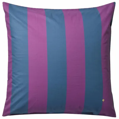 Linge de lit - Taie d'oreiller Malo Purple rain/orage 65 x 65 - LA CERISE SUR LE GATEAU