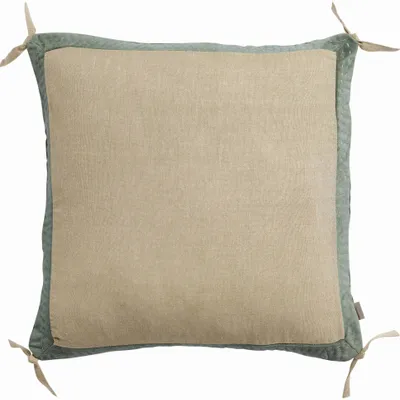 Coussins - Coussin Elise Chambray Verveine 45 x 45 - MAISON VIVARAISE - SDE VIVARAISE WINKLER