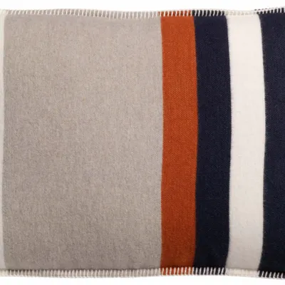 Coussins - Coussin jacquard recyclé Gioia Marine 40 x 65 - MAISON VIVARAISE - SDE VIVARAISE WINKLER