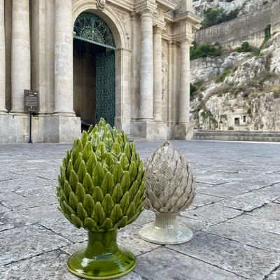 Céramique - ARTICHOKE PINE CONE - DARIO MAGRO CERAMICHE SICILY