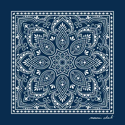 Foulards et écharpes - BANDANA EN COTON STANLEY MARINE - MONSIEUR CHARLI