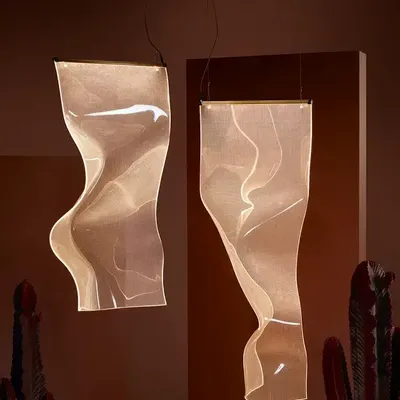 Hanging lights - Parachilna suspension - GWEILO ZHOU V GR - Anodized silver - ACCENT ROUGE