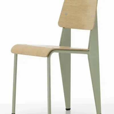 Chairs - Jean Prouvé Vitra Standard Chair - ACCENT ROUGE