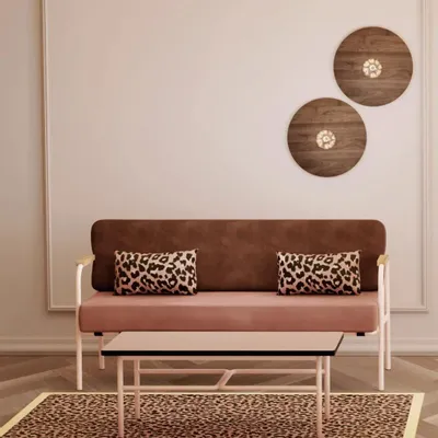 Office furniture and storage - Barnabé 2 seater retro interior sofa - LES GAMBETTES