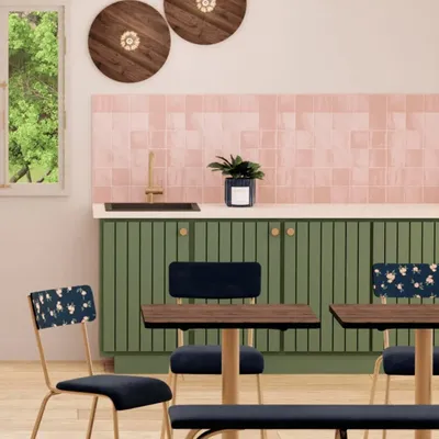 Objets de décoration - Appliques murale rétro stratifié Mila -  ⌀39cm - LES GAMBETTES