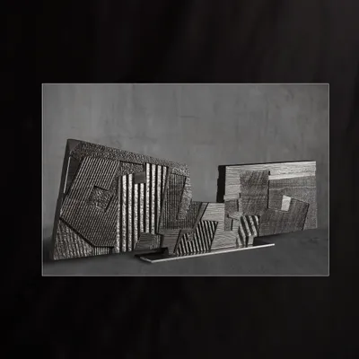 Sculptures, statuettes et miniatures - ECAILLE DE SOIE 1 : sculpture en bois – forme géométriques et design - NILS ORM