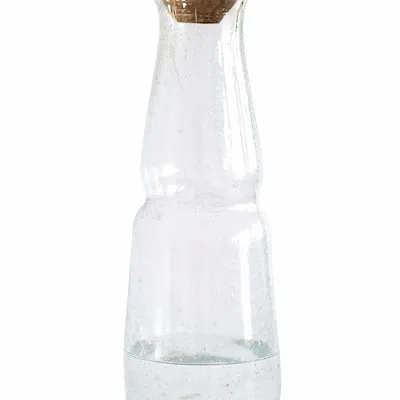 Carafes - MAINSTAY Carafe or Decanter with turned rosewood lid. - TAKECAIRE