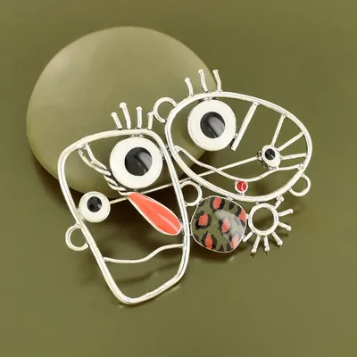 Bijoux - BROCHE FILIPENDULE COULEUR ARGENT MULTI - TARATATA BIJOUX