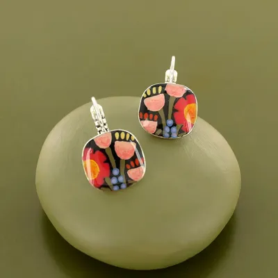 Bijoux - DORMEUSES FILIPENDULE COULEUR ARGENT MULTI - TARATATA BIJOUX