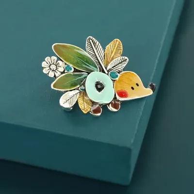 Jewelry - MINI BROOCH, SILVER AND BLUE COLOUR - TARATATA BIJOUX