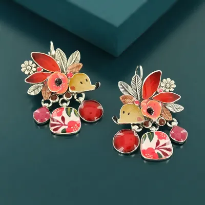 Jewelry - MINI SLEEPING BED SILVER RED - TARATATA BIJOUX